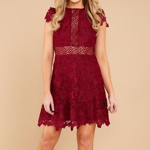 Bb Dakota Burgundy Party Favor Dress Size Small